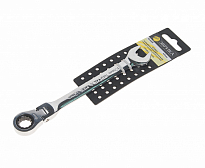 Ключ комбинированый ER-61012H трещоточный шарнирный 12мм (на держателе) ЭВРИКА